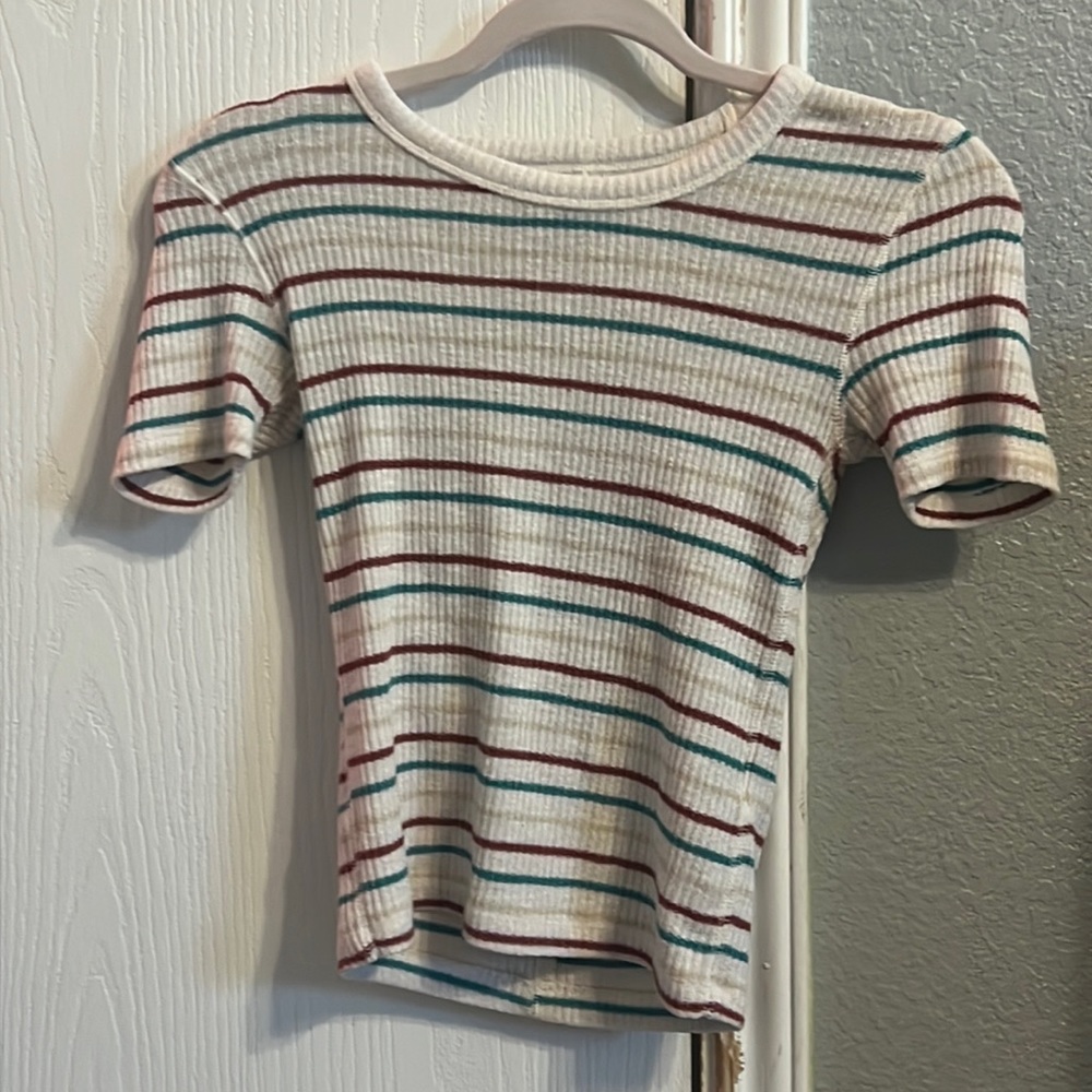 Abercrombie and Fitch women’s ribbed striped tee